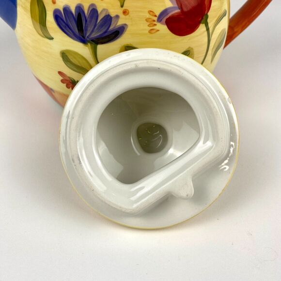 Pfaltzgraff Napoli Stoneware Hand-Painted Teapot & Lid Replacement - Retired - Picture 10 of 11